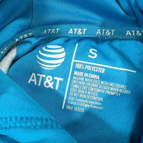 AT&T Employee Uniform Hoodie Performance Sweatshirt Small Mens Blue ATT - Picture 4 of 7